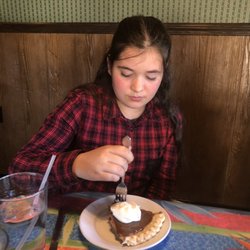 Emeralds Restaurant - Chocolate cream pie for the birthday girl!