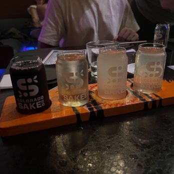 Colorado Sake - sake flight - Breweries Near Me - Denver, Colorado