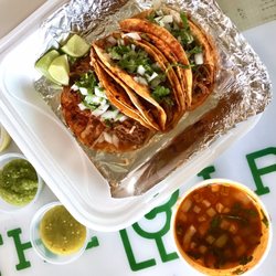 El Fuego Taqueria - Birria tacos with dipping broth - found at The Lab