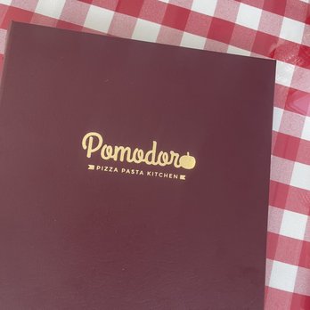 Pomodoro Pizza Pasta - Cute table clothes and menu - Italian Near Me - Aurora, Colorado