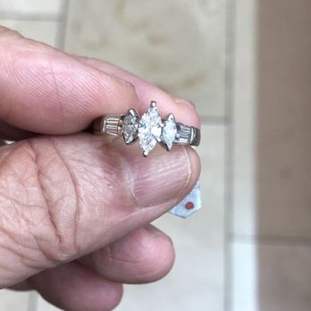 EM Jewelry - Marquis diamond mounted on platinum ring - Jewelry Near Me - Escondido, California