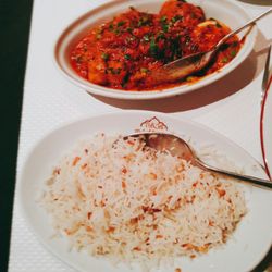 Le Palais de Raja Maharaja - Chicken masala Riz a l ail
