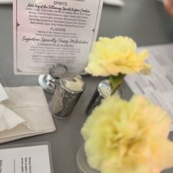 The drink menu