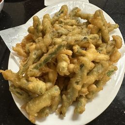 Fried Green Beans, so light and tasty! We couldn't stop eating them!