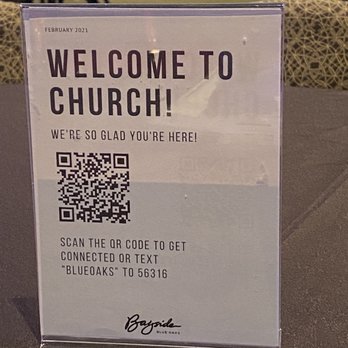 Bayside Church - Scan the code to get connected or text blueoaks to 56316 - Churches Near Me - Roseville, California