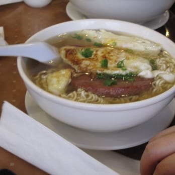 Asian Garden - Instant noodles with eggs and luncheon meat. - Chinese Near Me - Boston, Massachusetts