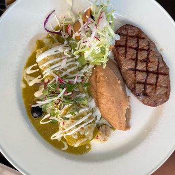 Javier's - Steak and chicken enchilada - Mexican Near Me - Irvine, California Javier's - Steak and chicken enchilada - Mexican Near Me - Irvine, California
