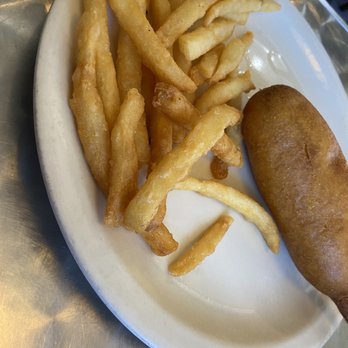 Malcolm's Ice Cream & Food Temptations - Corndog and fries - Ice Cream & Frozen Yogurt Near Me - Amarillo, Texas