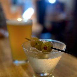 Not on the menu but they did an excellent job making me an extra dirty martini. Totally hit the spot.