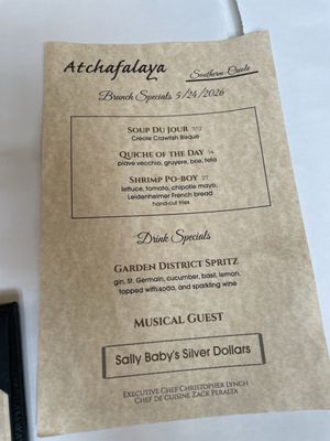 Menu photo 5 Atchafalaya New Orleans, LA Menu photo 5 Atchafalaya New Orleans, LA