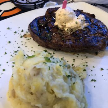 Props - Delmonico Steak and garlic mashed potatoes - Seafood Near Me - Warner Robins, Georgia