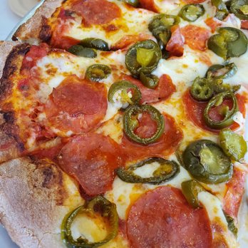 Papa Pizza Pie - Pepperoni Pizza with Jalapenos. The cheese that is in the pizza is AMAZING! - Pizza Near Me - Glendora, California Papa Pizza Pie - Pepperoni Pizza with Jalapenos. The cheese that is in the pizza is AMAZING! - Pizza Near Me - Glendora, California