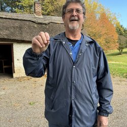 Frontier Culture Museum - The Blacksmith gave my boyfriend a nail he made