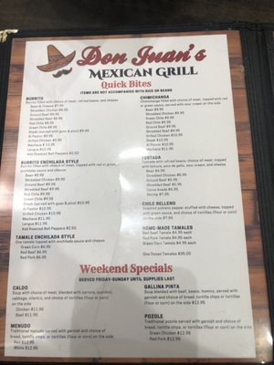 Menu photo 3 Don Juan's Mexican Grill Glendale, AZ Menu photo 3 Don Juan's Mexican Grill Glendale, AZ