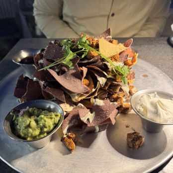 Hay's Place - Tin Nachos with grilled chicken and homemade Queso! - Mexican Near Me - Pebble Beach, California Hay's Place - Tin Nachos with grilled chicken and homemade Queso! - Mexican Near Me - Pebble Beach, California
