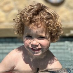 Sunshine Swim Lessons - All smiles swimming in Montecito!