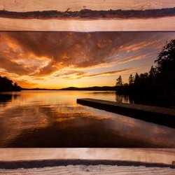 Kurt Gardner Photography Gallery - 7th Lake in one of out live edge frames we make to order.