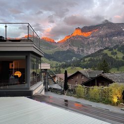 The Cambrian - Sunset view from the pool deck (this was around 9:30, so the pool was closed)