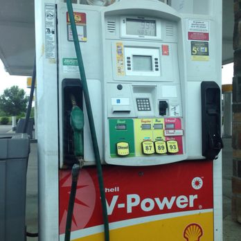 Shell - a gas pump at a gas station - Gas Stations Near Me - Matthews, North Carolina