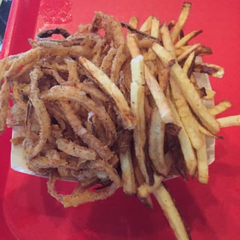 Blue Sky Texas - Half fries half onion strings side - Burgers Near Me - Lubbock, Texas