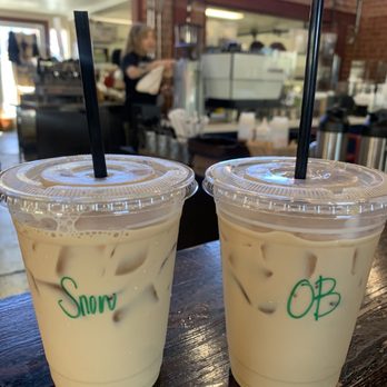 Jameson Brown Coffee Roasters - Iced Snowball latte & iced Orange Blossom Latte - Coffee & Tea Near Me - Pasadena, California
