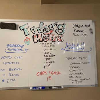 Henry’s Kitchen - a whiteboard with a menu on it - Mexican Near Me - Billings, Montana
