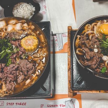 Pot On Fire - 16. Satay Beef Pot Lunch and 14. Sukiyaki Pot Lunch - Hot Pot Near Me - Eastvale, California Pot On Fire - 16. Satay Beef Pot Lunch and 14. Sukiyaki Pot Lunch - Hot Pot Near Me - Eastvale, California