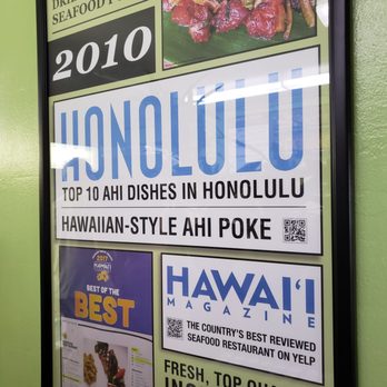 Ono Seafood - Poke awardd - Seafood Near Me - Honolulu, Hawaii