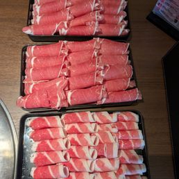Top 2 is lamb, bottom is beef.