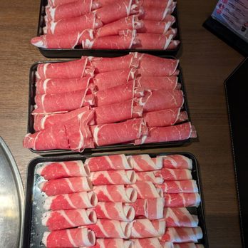 Happy Lamb Hot Pot - Top 2 is lamb, bottom is beef. - Chinese Near Me - Murray, Utah