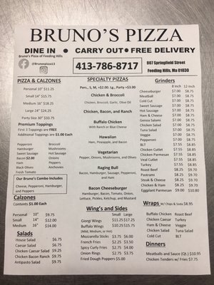 BRUNO’S PIZZERIA - Updated March 2026 - 37 Reviews - 807 Springfield St ...