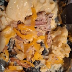 Buddy Brewster's Ale House - Portion of bbq mac and cheese