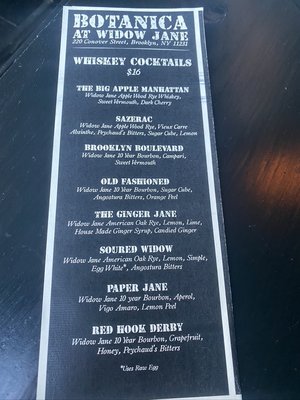 Menu photo 4 Botanica at Widow Jane Brooklyn, NY