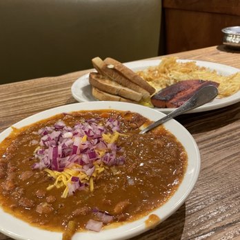 Pinecrest Diner - Hot link and eggs with chili! - Diners Near Me - San Francisco, California Pinecrest Diner - Hot link and eggs with chili! - Diners Near Me - San Francisco, California