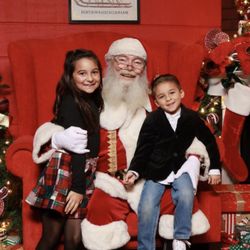 The Promenade at Westlake - Same santa 5 years apart! We love coming here and sharing these experiences
