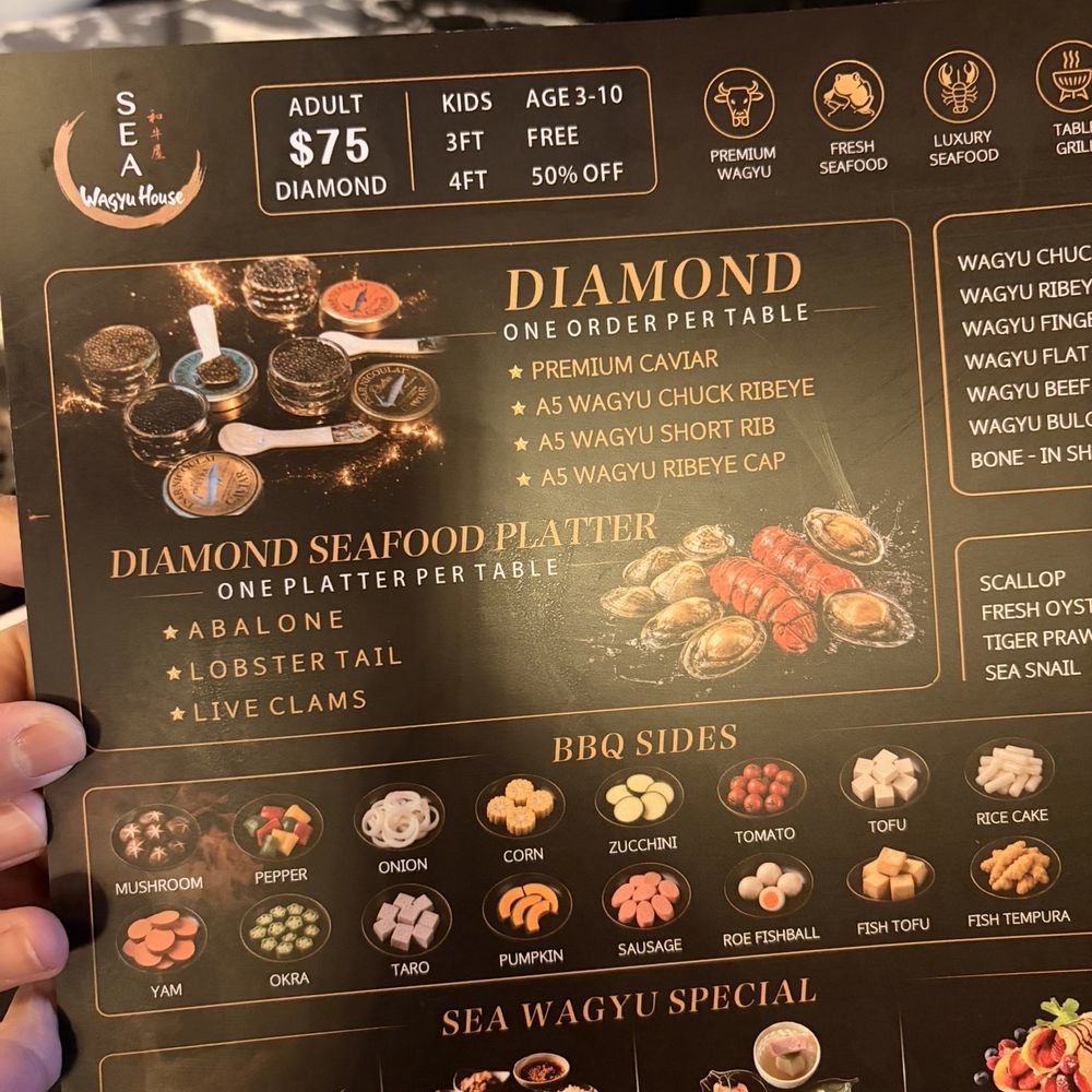 Sea Wagyu House - Menu (July 2026) - Barbeque Near Me - Milpitas, California Sea Wagyu House - Menu (July 2026) - Barbeque Near Me - Milpitas, California