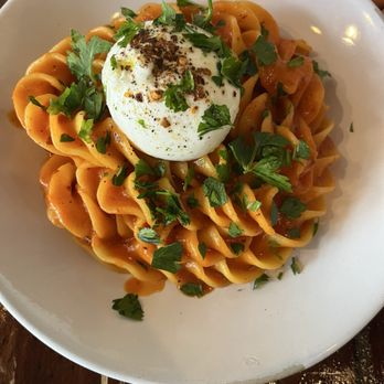 Colapasta Restaurant - Colonne di Pompeii / Vesuvio (Fusilli with arrabiata sauce) - Italian Near Me - Santa Monica, California