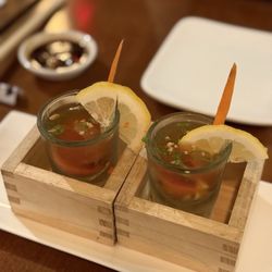 Ponzu Sushi Bar - Oyster shooters (has alcohol)