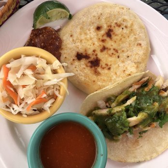 Casa Latina Hudson  - Pupusa de queso, pollo taco!! - Mexican Near Me - Hudson, New York
