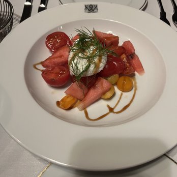 The Witchery By The Castle - Watermelon & Tomato salad - British Near Me - Edinburgh, EDH The Witchery By The Castle - Watermelon & Tomato salad - British Near Me - Edinburgh, EDH