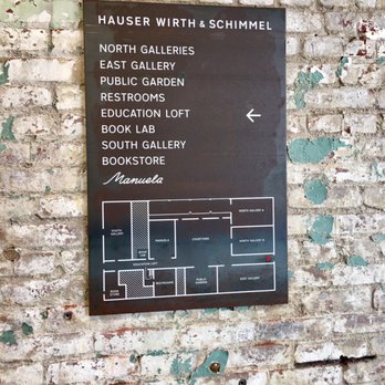 Hauser & Wirth - Sign at the entrance - Art Galleries Near Me - Los Angeles, California