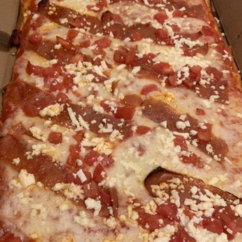 Jules Thin Crust - Pepperoni, diced tomatoes & feta cheese - Pizza Near Me - Doylestown, Pennsylvania Jules Thin Crust - Pepperoni, diced tomatoes & feta cheese - Pizza Near Me - Doylestown, Pennsylvania