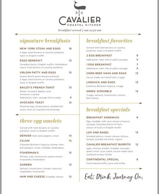 Menu photo 5 Cavalier Coastal Kitchen San Simeon, CA Menu photo 5 Cavalier Coastal Kitchen San Simeon, CA