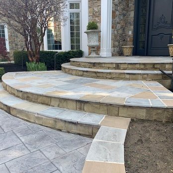 H & M Landscaping - the steps leading to the front door - Landscaping Near Me - Newbury, Ohio