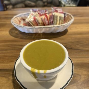 Pea Soup Andersen's Restaurant - I had just had a big sandwich down the road in Hilmar, so I only went for a cup of soup this trip. - American Near Me - Santa Nella, California