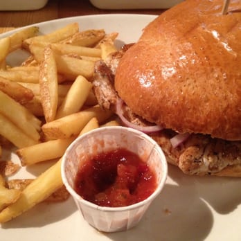 Joe's Kitchen - Chicken burger and skin on chips. - Bistros Near Me - Bromley, XGL Joe's Kitchen - Chicken burger and skin on chips. - Bistros Near Me - Bromley, XGL