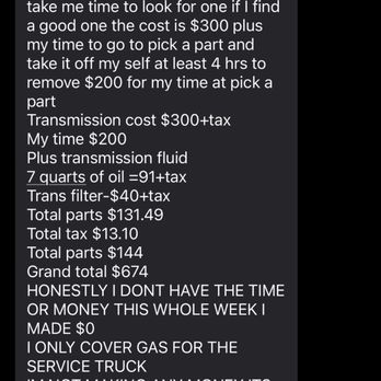 Lucas Mobile Repair - I should be a happy customer - Auto Repair Near Me