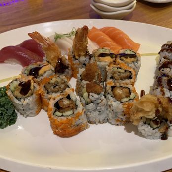 Tsunami Sushi - Captain Crunch Roll, Oyster Roll, Spider Roll, nigiri tuna, white tuna and salmon. - Sushi Bars Near Me - Fairfax, Virginia Tsunami Sushi - Captain Crunch Roll, Oyster Roll, Spider Roll, nigiri tuna, white tuna and salmon. - Sushi Bars Near Me - Fairfax, Virginia