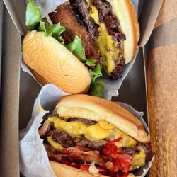 Shake Shack Alderwood - Shack Stack and a double SmokeShack