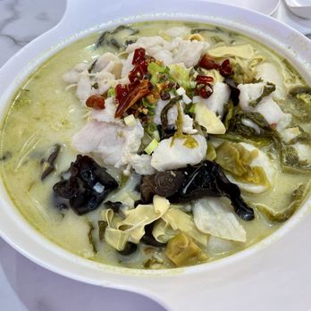 Wei's Fish - Old pot sauerkraut soup (large) was excellent - Szechuan Near Me - Cupertino, California Wei's Fish - Old pot sauerkraut soup (large) was excellent - Szechuan Near Me - Cupertino, California